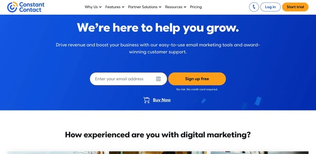 best survey software option, constant contact